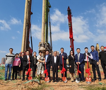 热烈祝贺新葡的京集团350vip精密工业（惠州）有限公司建设项目开工大吉！